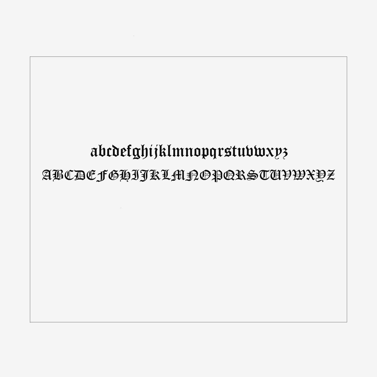 復古哥德風名字項鍊