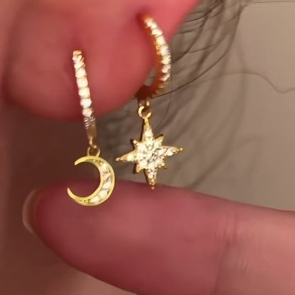 SELENE 星月小圈耳環